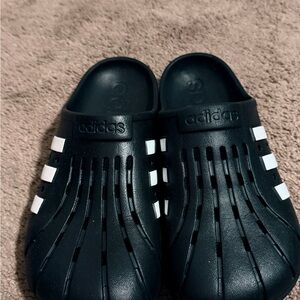 Adidas Black and White Casual Clogs